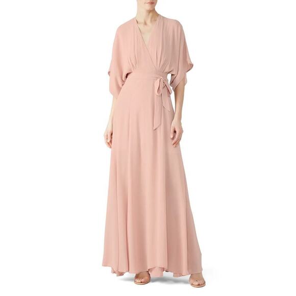 Reformation Dresses & Skirts - NWOT Reformation Winslow Wrap Maxi Dress in Blush size XS